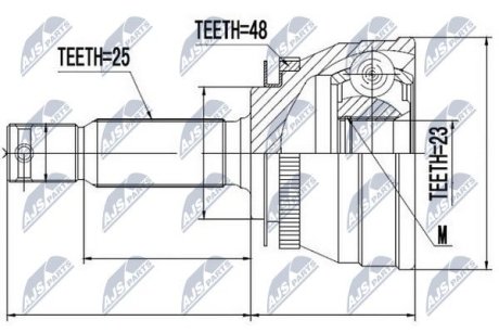 Шарнир равных угловых скоростей NTY NPZ-HY-503