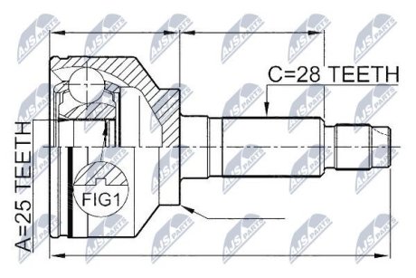 Шарнир равных угловых скоростей NTY NPZ-KA-349