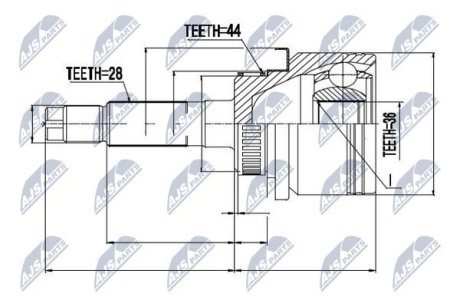 Шарнир равных угловых скоростей NTY NPZ-MZ-040