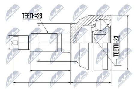 Шарнир равных угловых скоростей NTY NPZ-MZ-047