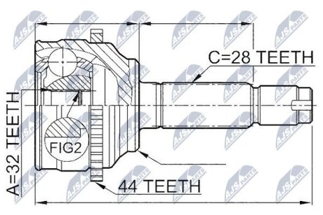 Шарнир равных угловых скоростей NTY NPZ-MZ-052