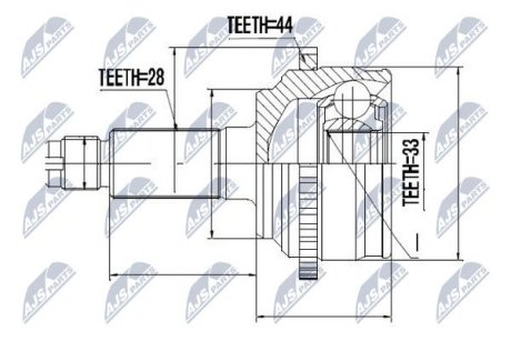 Шарнир равных угловых скоростей NTY NPZ-MZ-054