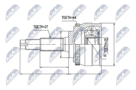 Шарнир равных угловых скоростей NTY NPZ-NS-001