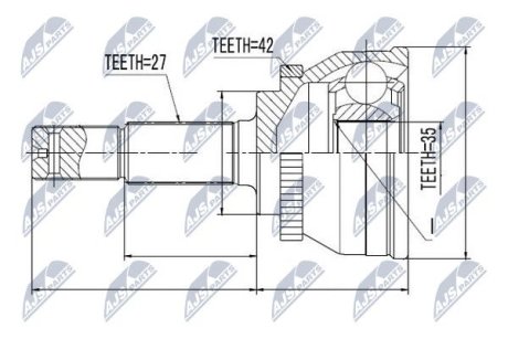 Шарнир равных угловых скоростей NTY NPZ-NS-080