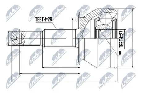 ШРУС / Шарнир равных угловых скоростей NTY NPZ-NS-081