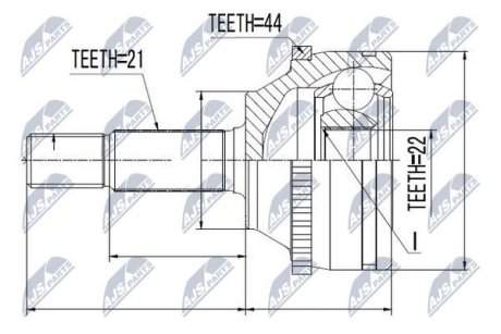 Шарнир равных угловых скоростей NTY NPZ-RE-010