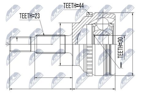 Шарнир равных угловых скоростей NTY NPZ-RE-020