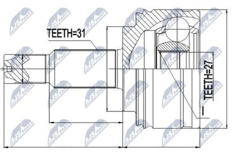 Шарнир равных угловых скоростей NTY NPZ-RE-041