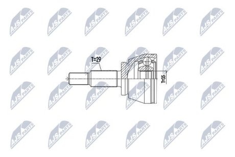 ШАРНИР РАВНЫХ УГЛОВЫХ СКОРОСТЕЙ NTY NPZ-RE-057