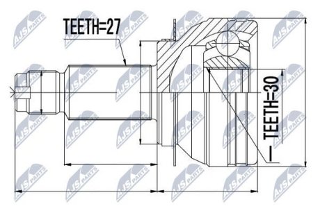 Шарнир равных угловых скоростей NTY NPZ-SB-009