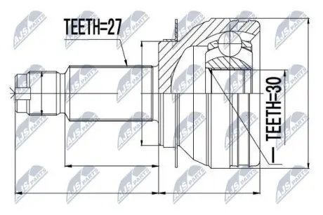 ШРУС / Шарнир равных угловых скоростей NTY NPZ-SB-009