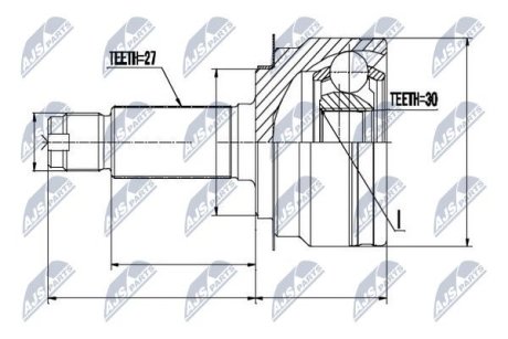 Шарнир равных угловых скоростей NTY NPZ-SB-024