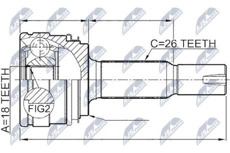 ШАРНИР РАВНЫХ УГЛОВЫХ СКОРОСТЕЙ NTY NPZ-TY-085