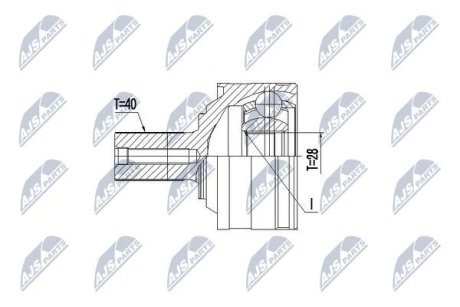 Шарнир равных угловых скоростей NTY NPZ-VV-025