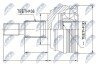 ШАРНІР РІВНИХ КУТОВИХ ШВИДКОСТЕЙ NTY NPZ-VW-007 (фото 1)