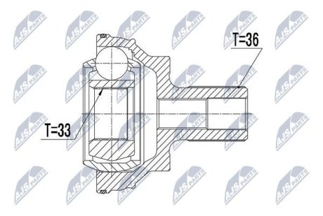 Шарнир равных угловых скоростей NTY NPZ-VW-043