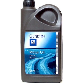 Масло двигателя 2L GM 93165214 Semi Synthetic 10W40 Opel 19 42 044