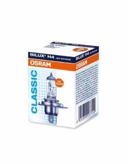 Автолампа H4 12V 60/55W P43t-38 Classic OSRAM 64193CLC