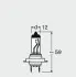 Лампа CLASSIC H7 12V 55W PX26D (картонна упаковка) OSRAM 64210CLC (фото 2)