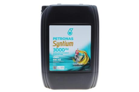 Олива моторна SYNTIUM 3000 AV 5W-40 SN (20L) Petronas 70179R41EU
