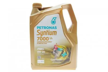 Масло моторное SYNTIUM 7000 LL 0W-20 SP (5L) Petronas 70719M12EU