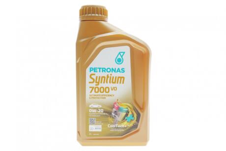 Олива моторна SYNTIUM 7000 VO 0W-20 SP (1L) Petronas 70721E18EU