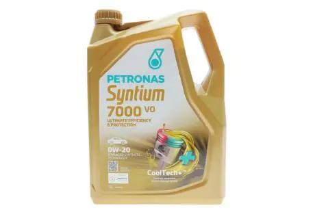 Олива моторна SYNTIUM 7000 VO 0W-20 SP (5L) Petronas 70721M12EU