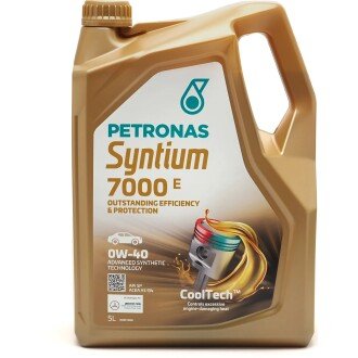 Моторное масло SYNTIUM 7000 E 0W-40 SP (5L) Petronas 70722M12EU