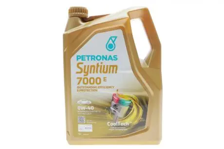 Олива моторна SYNTIUM 7000 E 0W-40 SP (5L) Petronas 70722M12EU