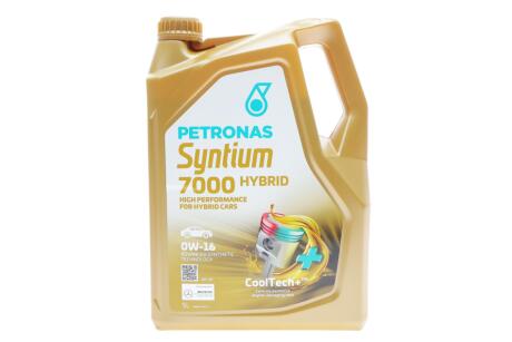 Олива моторна SYNTIUM 7000 HYBRID 0W-16 SP (5L) Petronas 70735M12EU