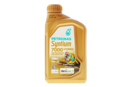 Олива моторна SYNTIUM 7000 HYBRID 0W-20 SP (1L) Petronas 70803E18EU
