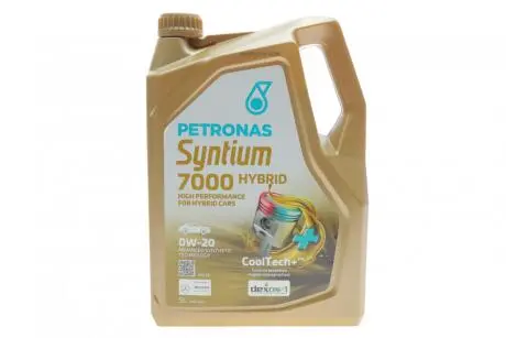 Олива моторна SYNTIUM 7000 HYBRID 0W-20 SP (5L) Petronas 70803M12EU
