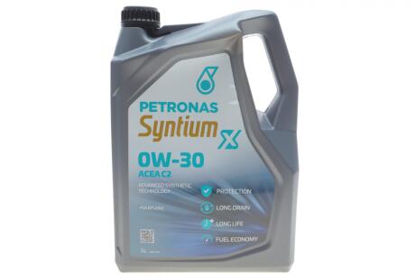 Олива моторна SYNTIUM X 0W-30 C2 (5L) Petronas 70981M12EU