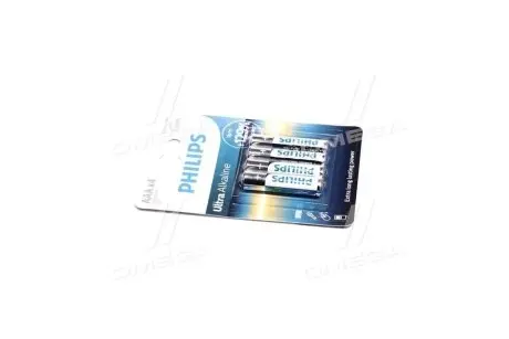 Батарейки цилиндрические, щелочные PHILIPS LR03E4B10