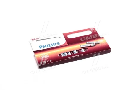 Батарейки лужні Philips Power Alkaline AAA (12 шт.) — для повсякденних пристроїв PHILIPS LR03P12W10