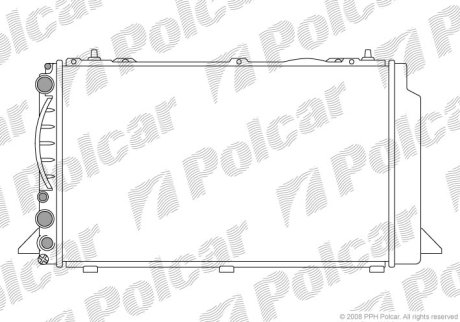 Радіатор охолодження Polcar 130808-1