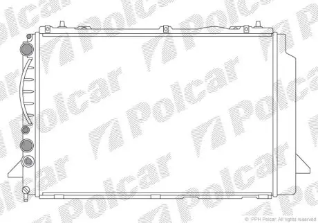 Радіатор охолодження Polcar 130808A2