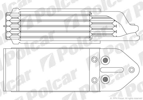 Радиатор масла Polcar 1315L8-1