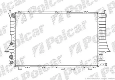 Радіатор охолодження Polcar 131608-1