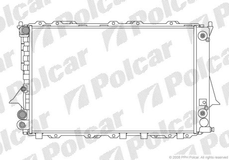 Радиатор охлаждения Polcar 131608A5