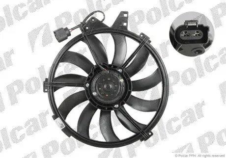 Вентилятор с корпусом/кронштейном Polcar 132223W1