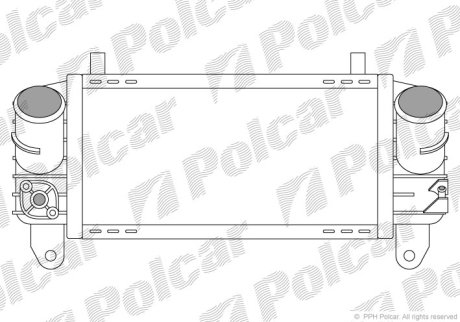 Радиатор воздуха (Интеркуллер) Polcar 1322J8-1