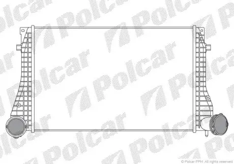Радиатор воздуха (Интеркуллер) Polcar 1323J8-6