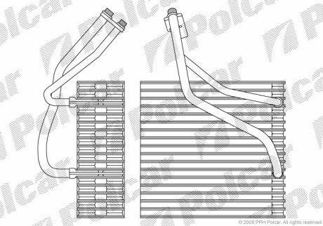 Испаритель кондиционера Polcar 1323P8-1