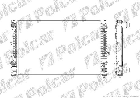 Радіатор охолодження Polcar 132408-6