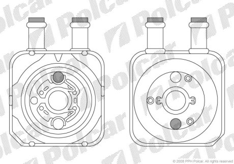 Радиатор масла Polcar 1324L82X