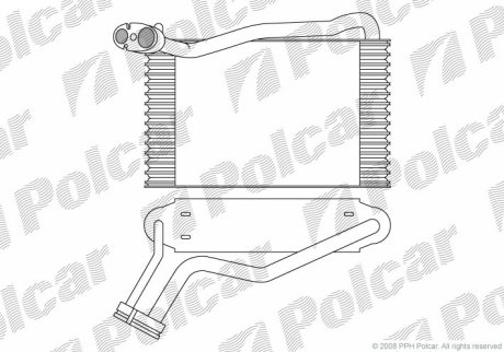 Испаритель кондиционера Polcar 1324P8-1