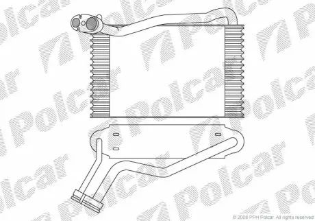 Испаритель кондиционера Polcar 1324P8-1