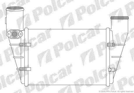 Радиатор воздуха (Интеркуллер) Polcar 1325J87X