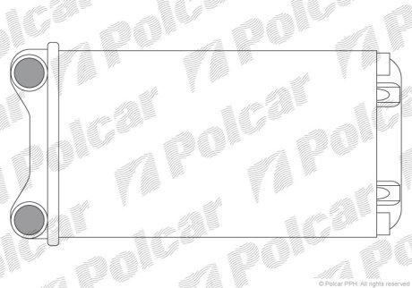 Радиатор печки Audi A4 01- Polcar 1325N8A1